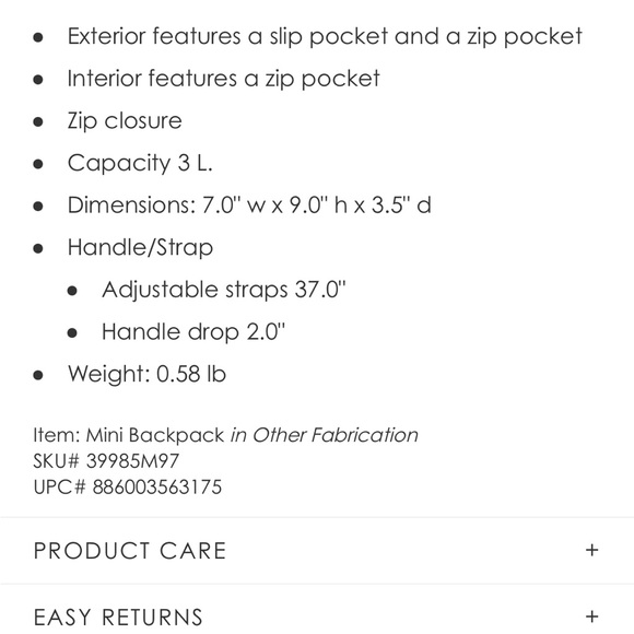 Vera bradley mini backpack - Picture 8 of 8